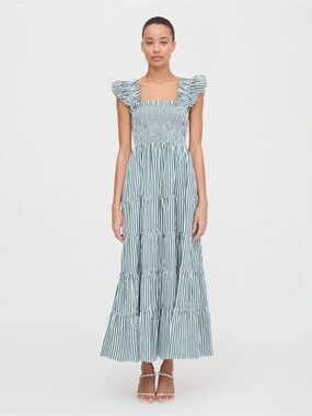 open lace back dress Hill House Home Women's The Scarlett Midi Nap Dress - English Daisy
